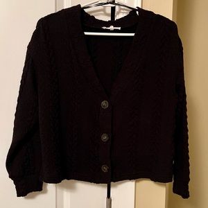 Francesca’s Cropped Cardigan Sweater
